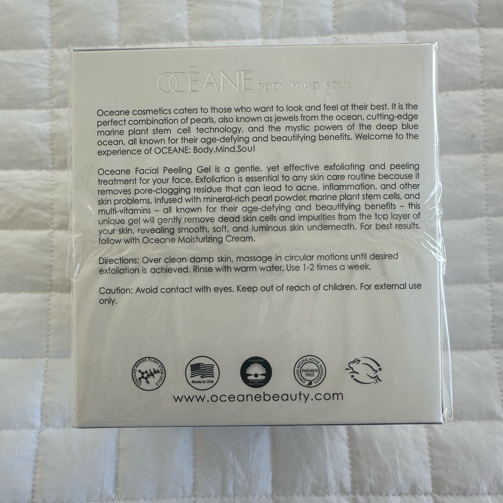 Oceane White Pearl Facial Peeling Gel NEW SEALED IN BOX - Picture 3 of 6